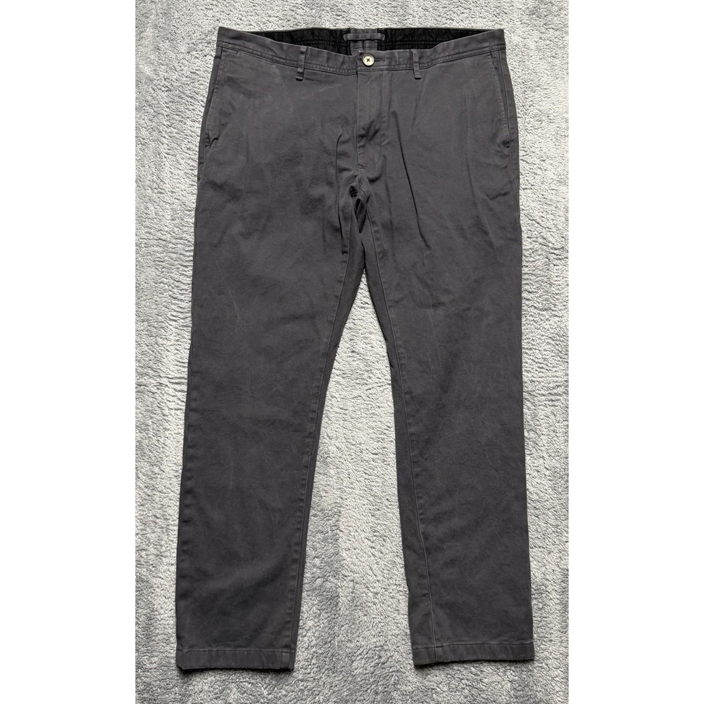 Proper Cloth Pants Mens 38x30 Gray Cotton Twill Stretch Casual‎ Business
